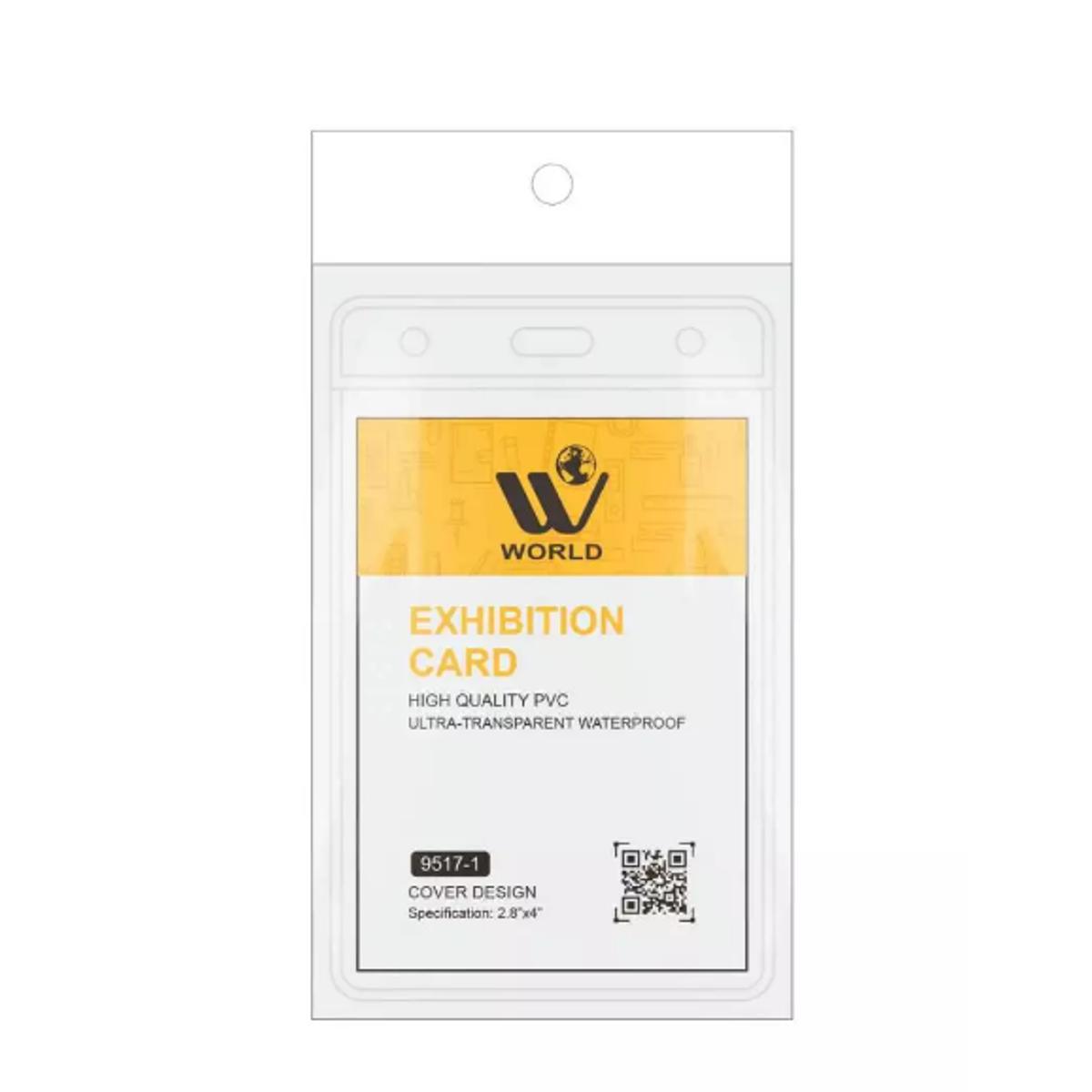 WBM Card Holder - 12 Pcs Exhibition Card PVC, Transparent Exhibition Cover Suitable for All Kind of ID Cards Moisture and Scratch Protection PVC Card Holder