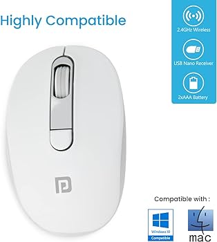 Super Thin Slim USB Dongle 3-Button Wireless Optical Mouse with Nano Reciever | Wireless and portable | Easy to carry