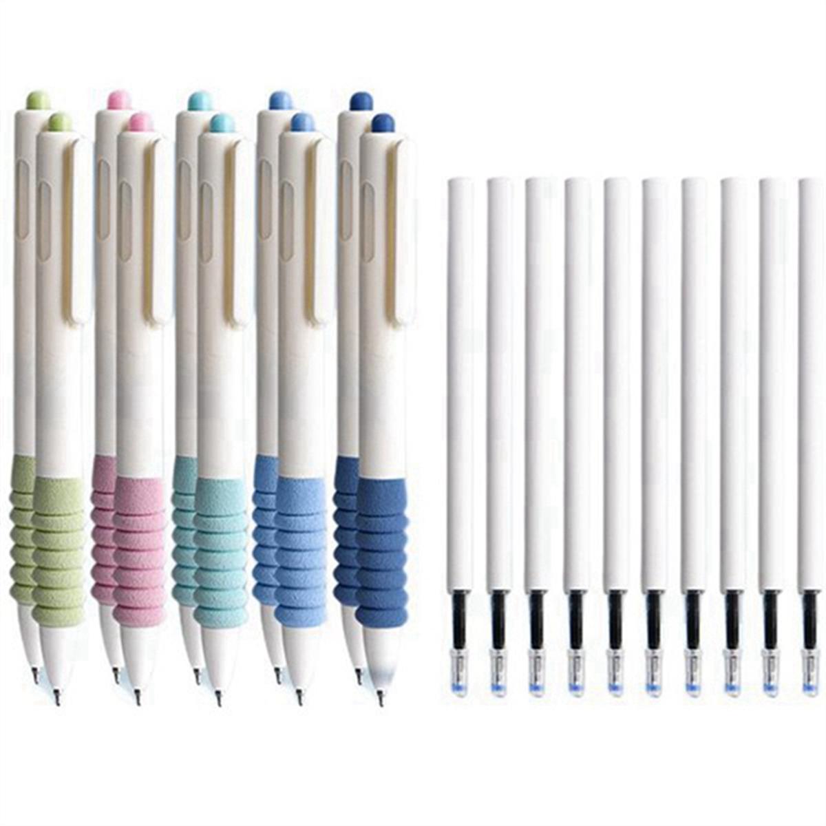 4 Pieces Heat Erasable Fabric Marking Pens Heat Erase Pens with 48 Refills  for Quilting Sewing and Dressmaking 