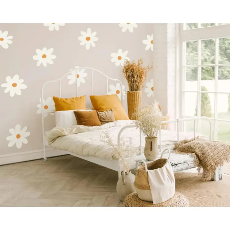 Daisy Wall Decal Flower Vinyl Wall Colorful Decals Floral