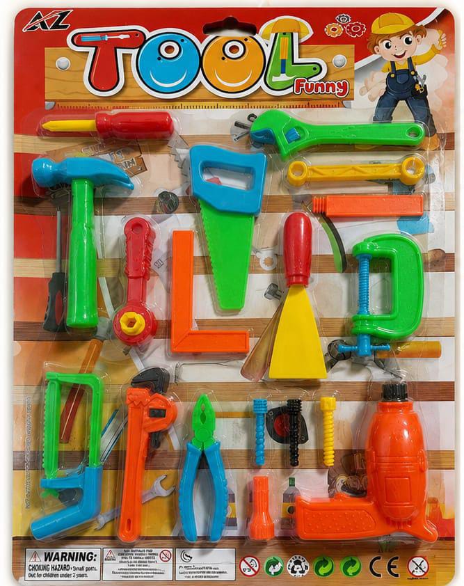 Kids Tool Set Pretend Play Toy | Educational DIY Construction Tool Kit with Toy Hammer, Saw, Wrench & Accessories | Learning Toy for Boys & Girls (3+ Years)