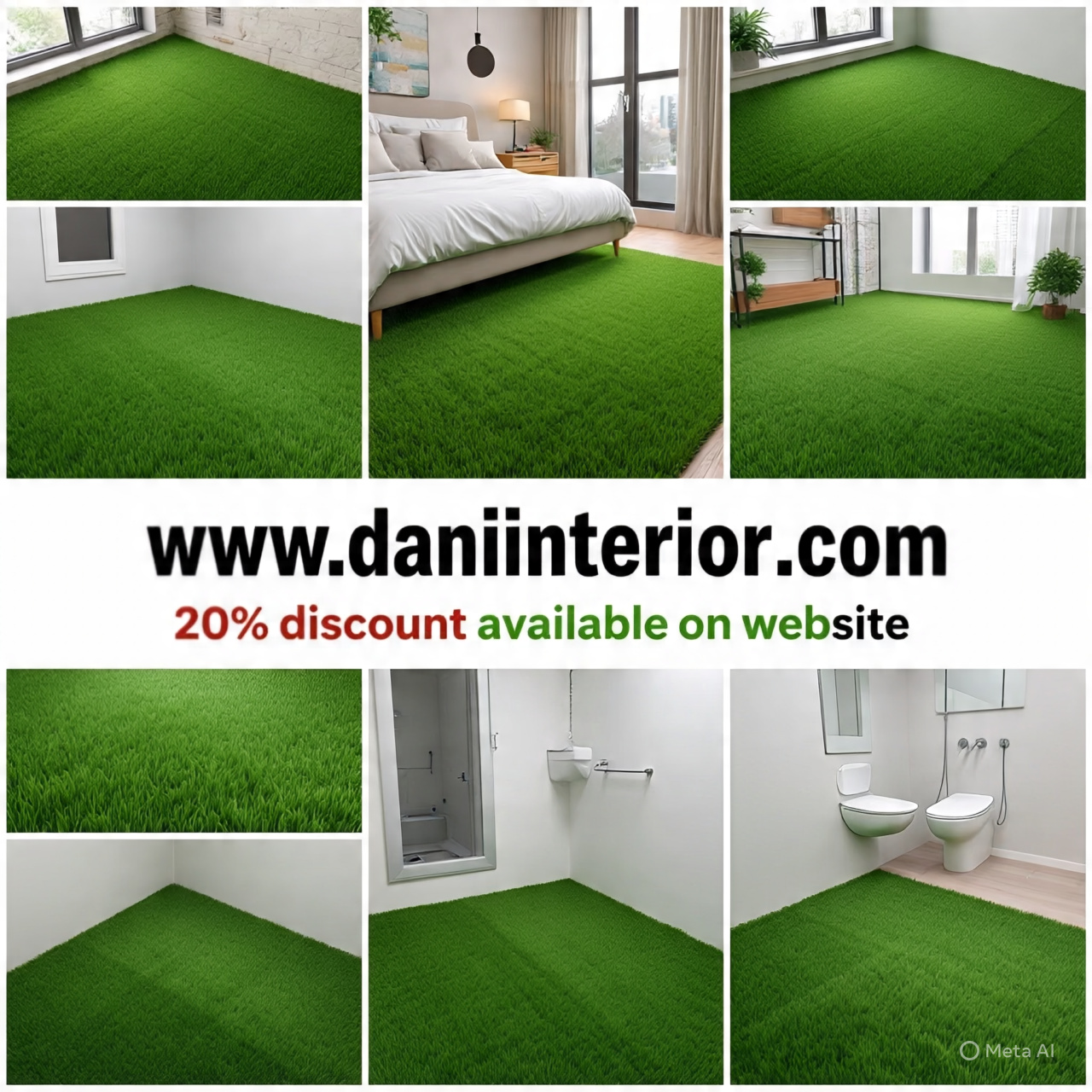 Artificial grass / artifical flower pott / Green Grass Mat / Bath Room Mat / Floor Mat / Entrance Mat / PVC Rugs High Quality Door Mat