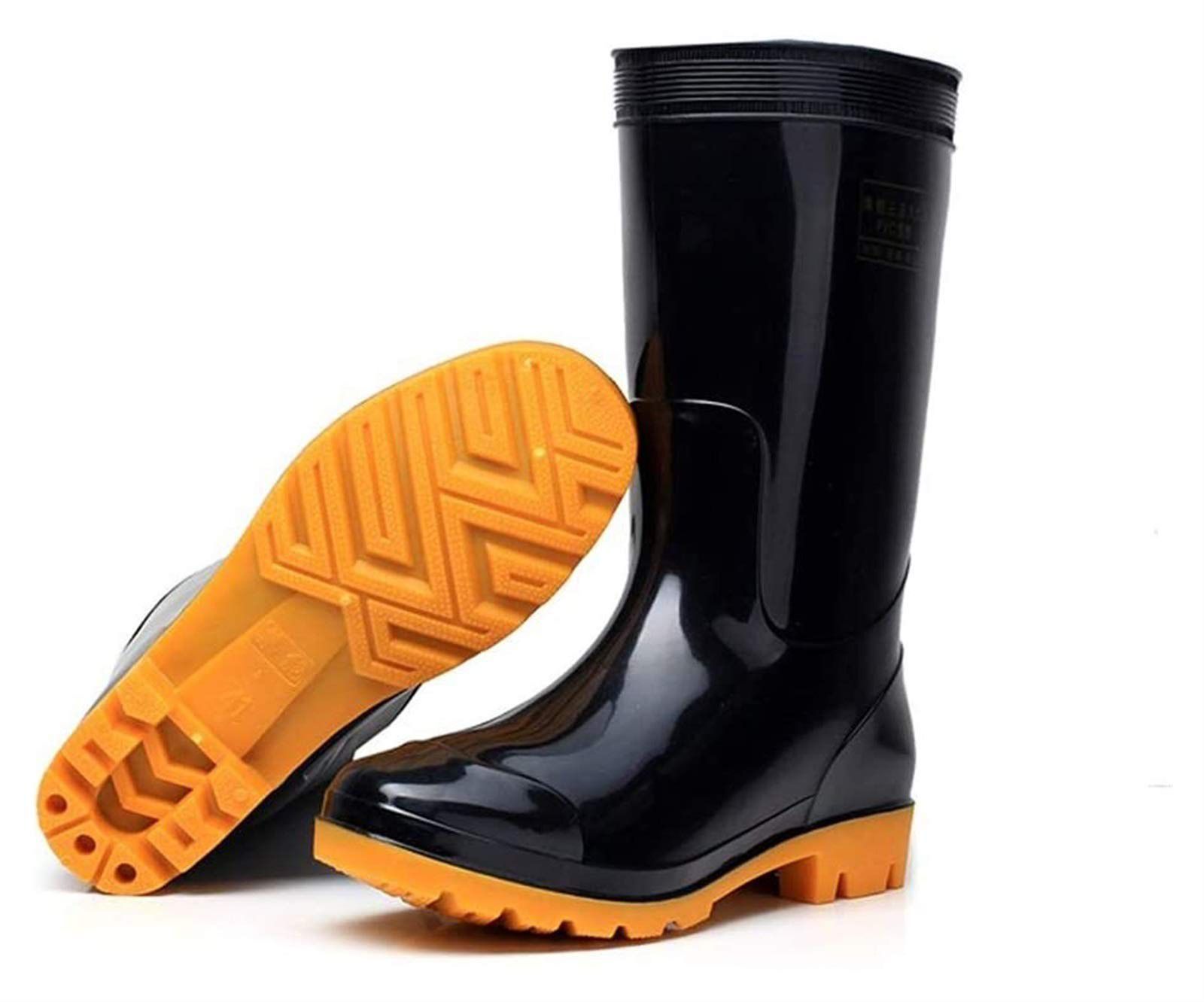 Rain shoes for Men and Women Rain Boots Pair of Industrial Safety Rain Rubber Long Shoes