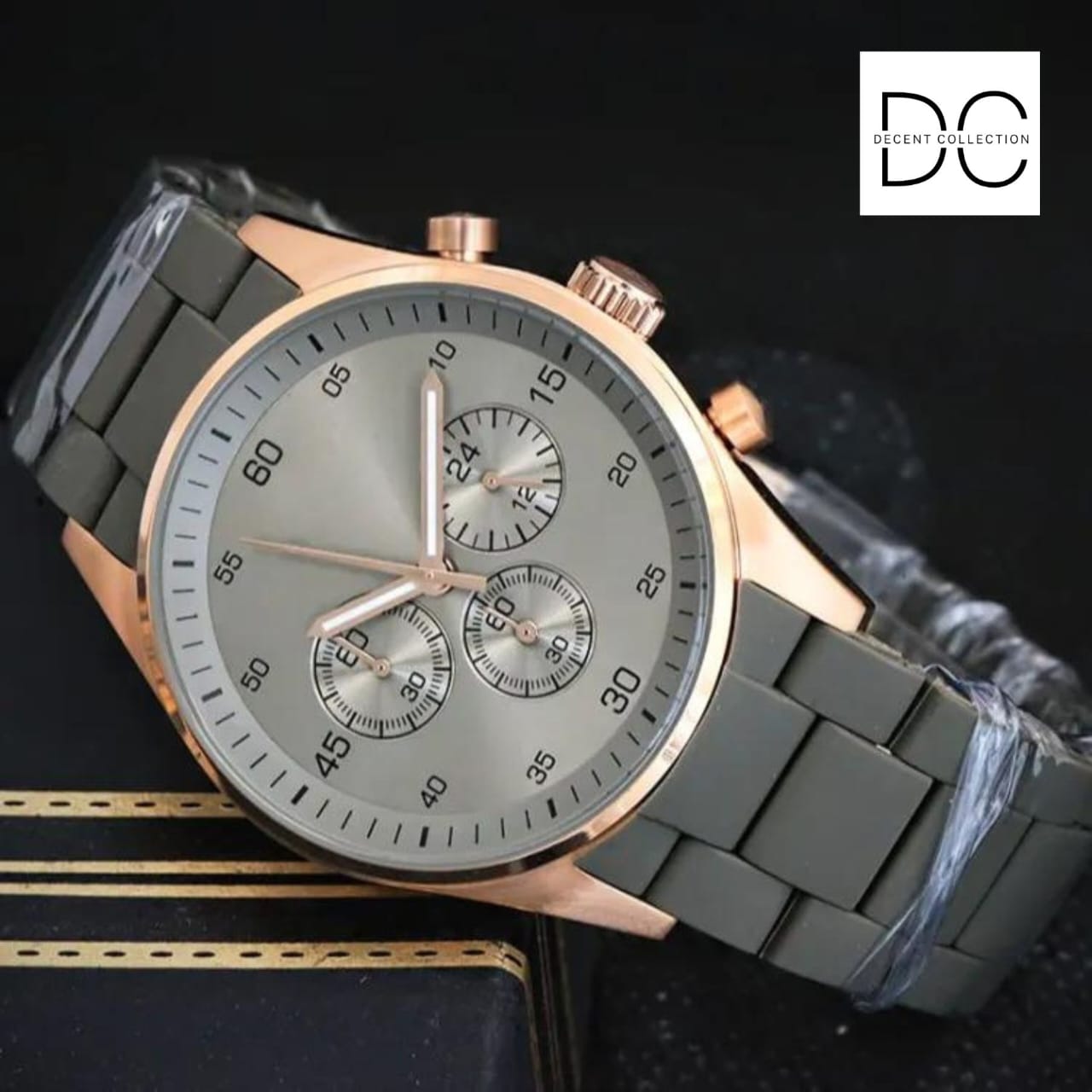 Bin-b Rubber Strap Watch for Men and Boys Silicone Strap Quartz Watch Casual Style Multiple Colors