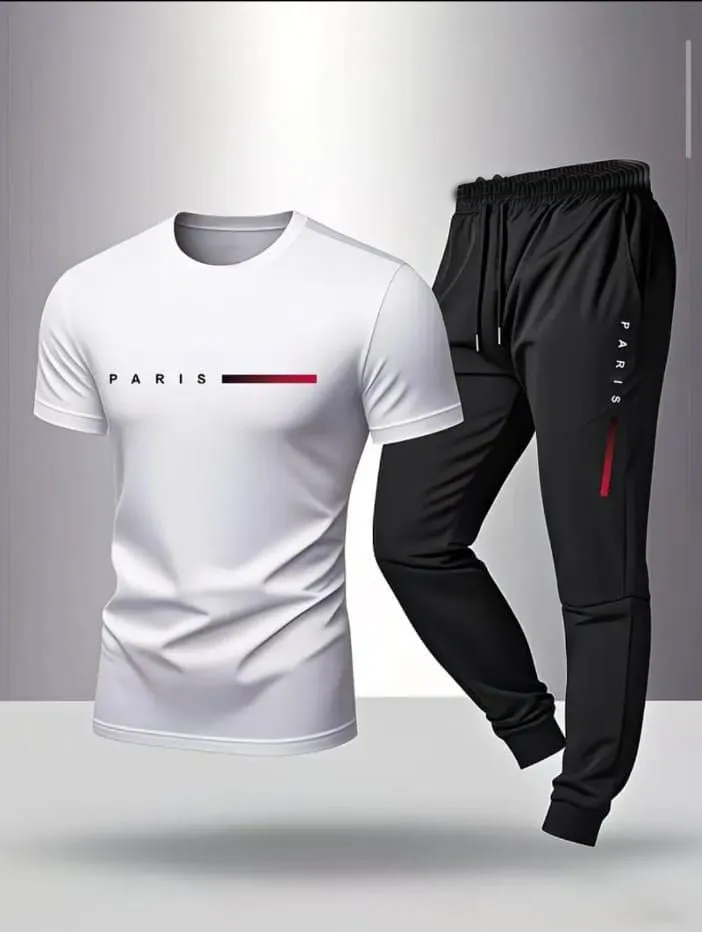 NEW TRENDY 🔥 D T F (STRONG & UNBREAKABLE REFLECTOR PRINTED) SUMMER TRACKSUIT FOR MEN _ SOFT AND COMFORTABLE FABRIC SUMMER TRACKSUIT FOR MEN - PREMIUM T SHIRT AND TROUSER SET PRINTED SUMMER TRACKSUIT FOR MEN_TRACKSUIT FOR BOYS. ( MULTIPLE COLORS)