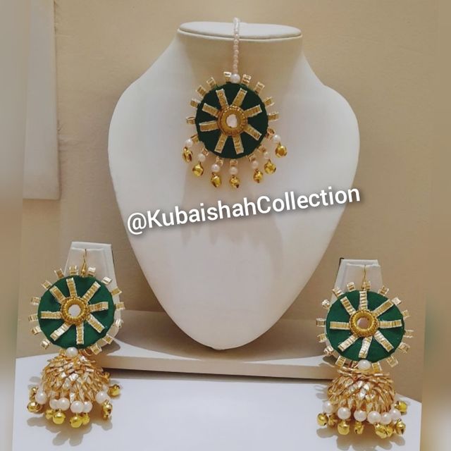 Spaceincart Collection Artificial Flower Jewellery Set for haldi | Mehndi |  Baby Shower | Set of