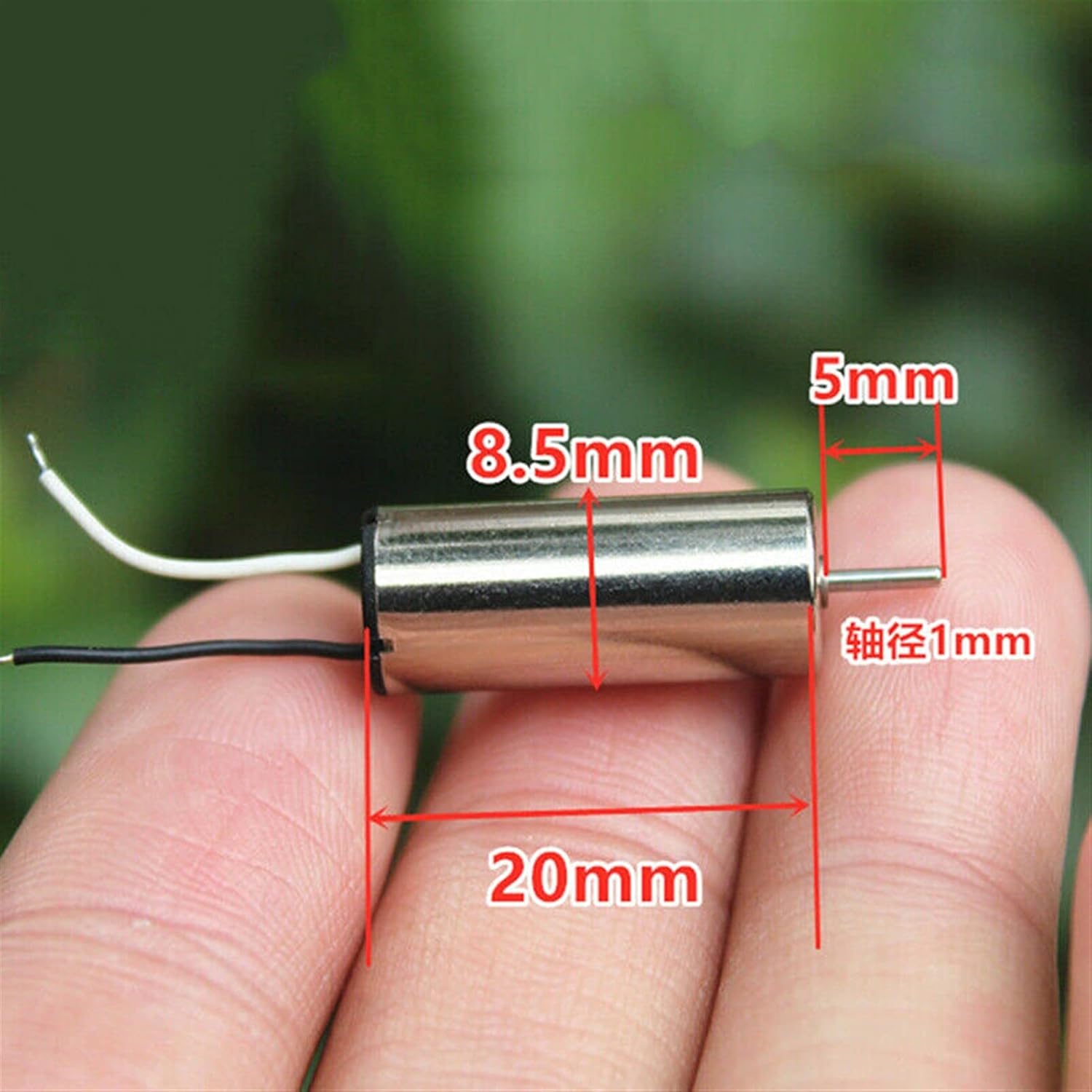 Pair of 3V DC Drone colorless motor and propeller (2motor and 2 propeller)