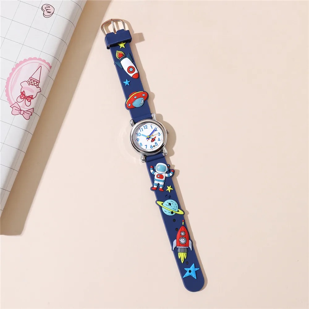 Adorable Kids' Cartoon Watch Set - Wrist Watches with Colorful Designs and Easy-to-Read Face - Perfect Gift for Children