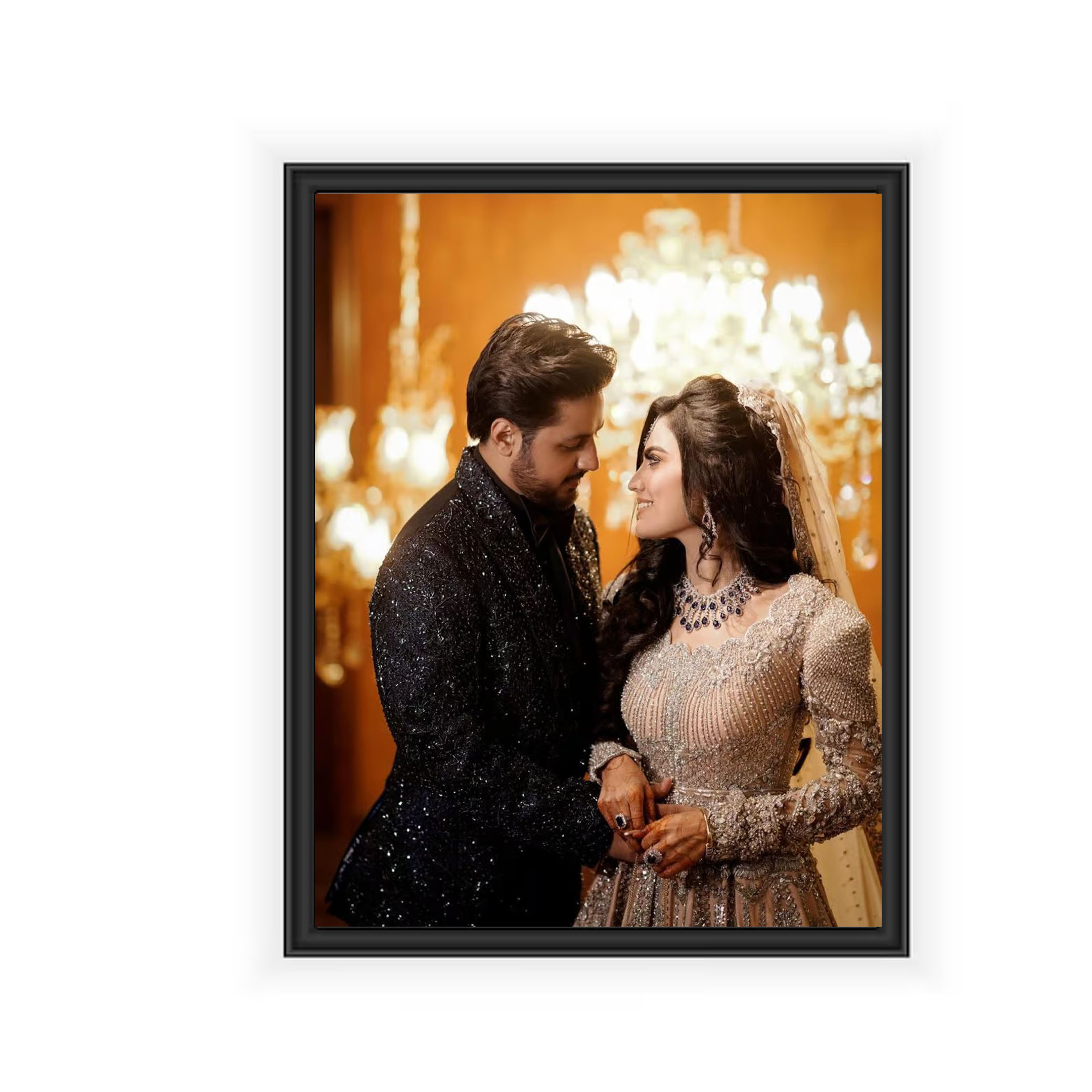 Customizable Photo Frame with HD Print Lamination 4x6 to 12 x 10 inch    frames for room decoration frame for wall