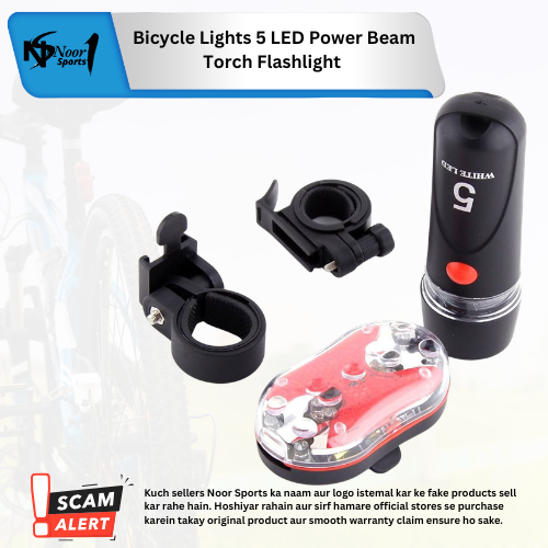 Bicycle Lights 5 LED Power Beam Torch Flashlight Bike Front Light Headlight Taillight Road MTB Mountain Bike Bicycle Accessories
