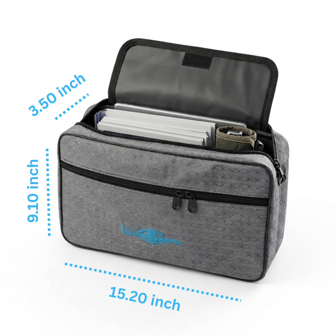 Waterproof Motorcycle Side Bag | China Parachute Fabric Bike Foot Stand Side Bag | Universal Fit | Large Storage 15.20 x 9.10 Inch | Durable, Dustproof & Weather Resistant Bike Accessories