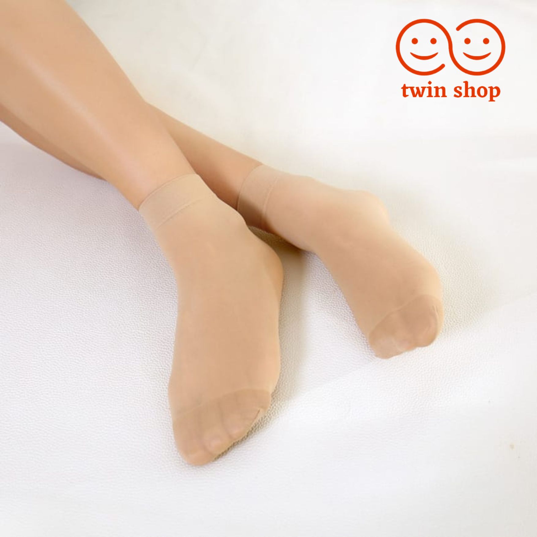 Twin Shop  Pack of 3 Pairs| Ultrathin transparent socks for Girls women | Skin ankle socks | Multi design Net short socks