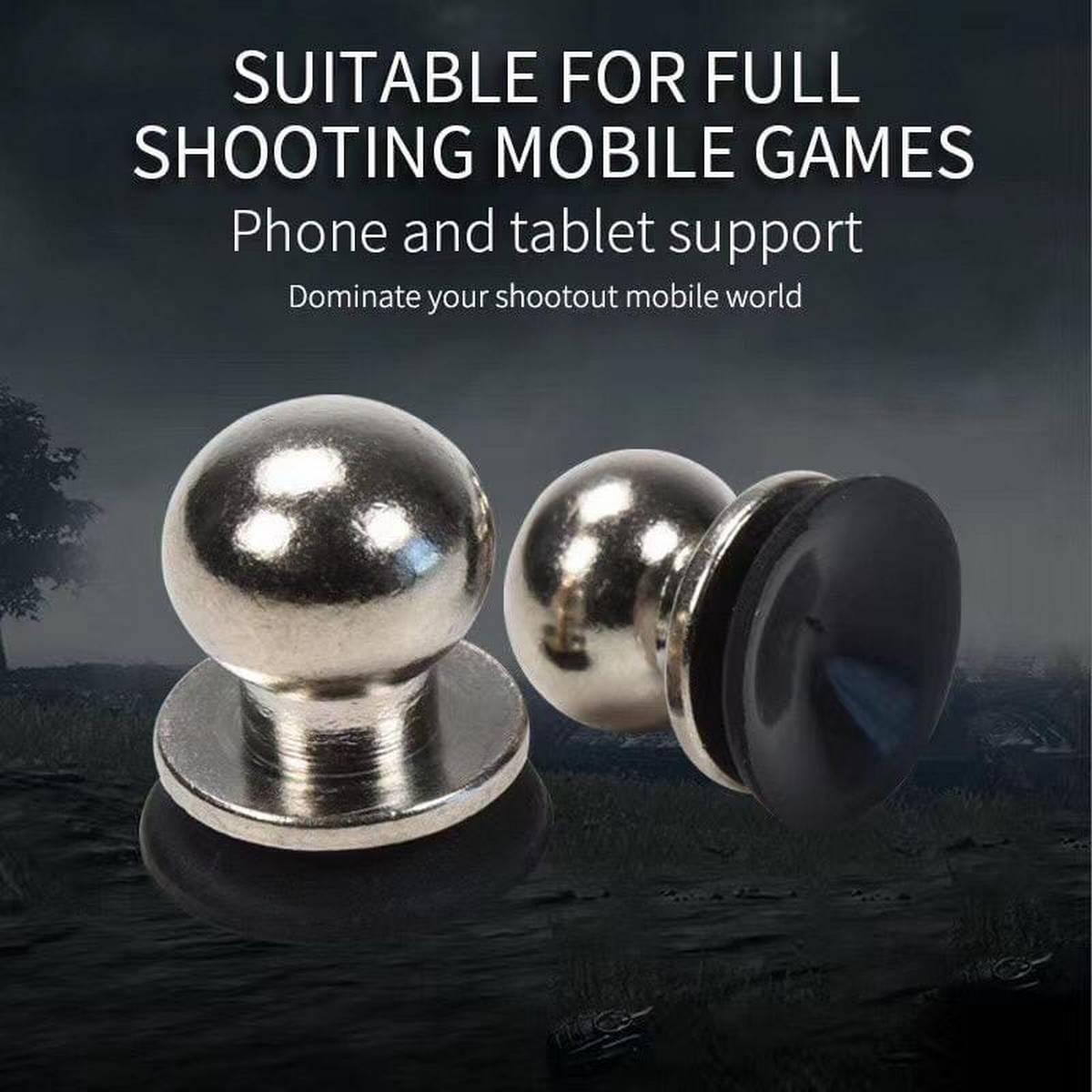 ENRG Metal Joystick Trigger for Mobile Gaming Controller Fire Buttons L1 R1 for PUBG Gamers