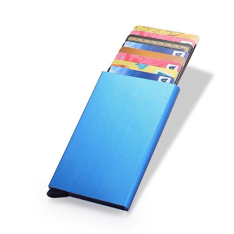 New Automatic Metal Pop Up Card Holder Wallet for Men and Woman Slim wallet Small Card holder