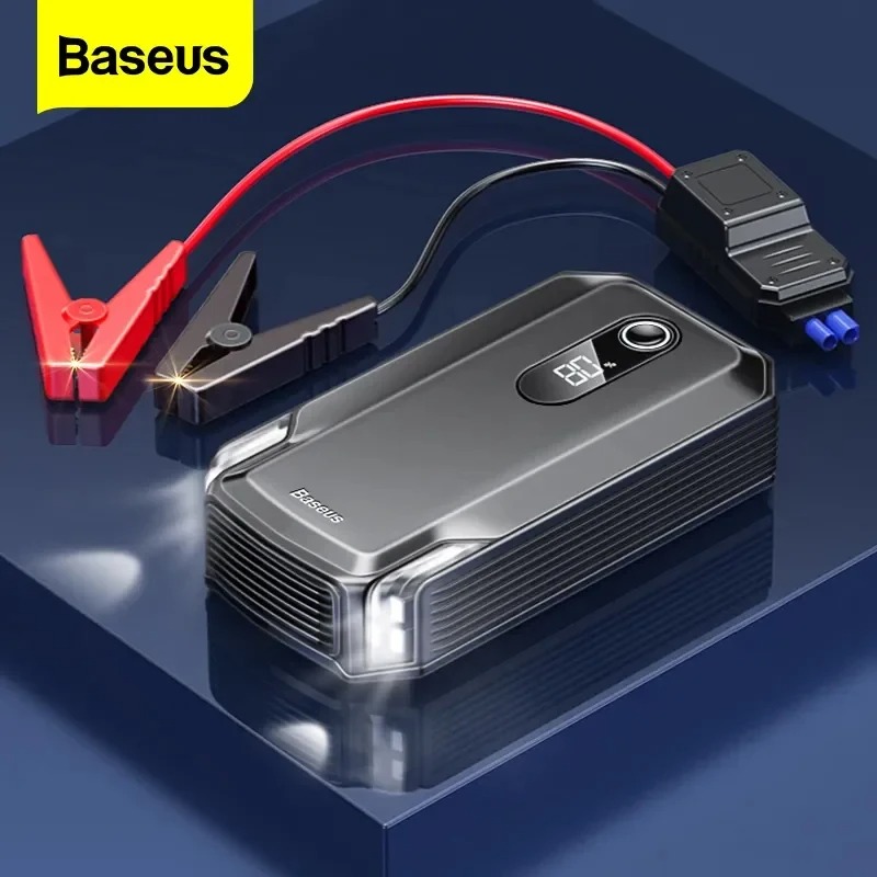 Baseus 20000mah Car Jump Starter, with Peak Current 2000A Super Energy Max Car Battery Starter, Suitable for upto 8.0L gasoline 4.0L Diesel 12V Portable Power