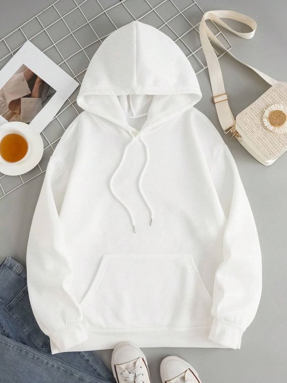 White Hoodie for men