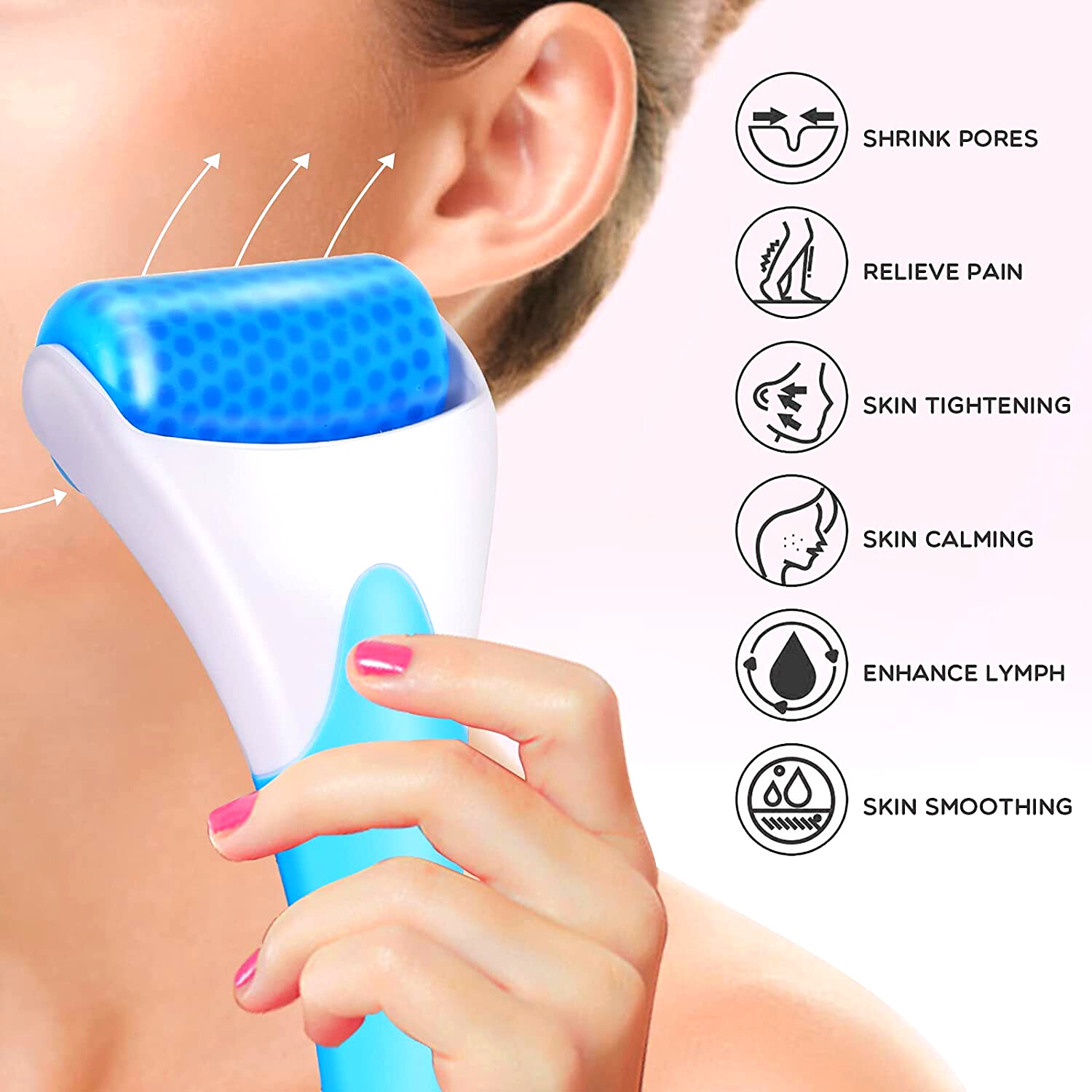 Ice Roller for Face Eyes, Face Massager Roller, Face Roller for  Anti-Wrinkle Puffiness Dark Circles Skin Tighten Lifting Brightening  Cooling, Roller for Muscle Soreness Redness, Pains Relieve Tool