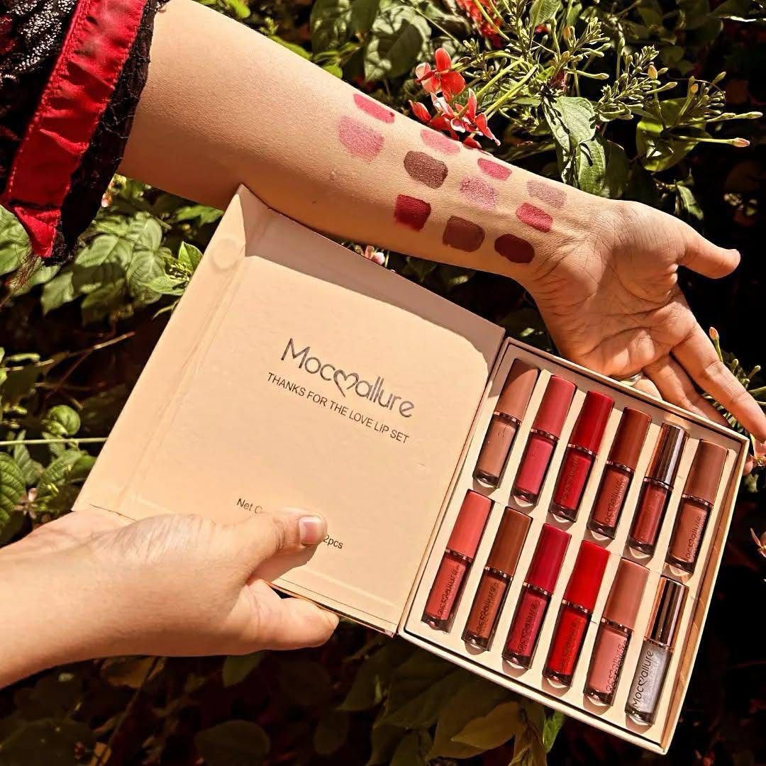 mocallure matte Lipgloss pack of 12