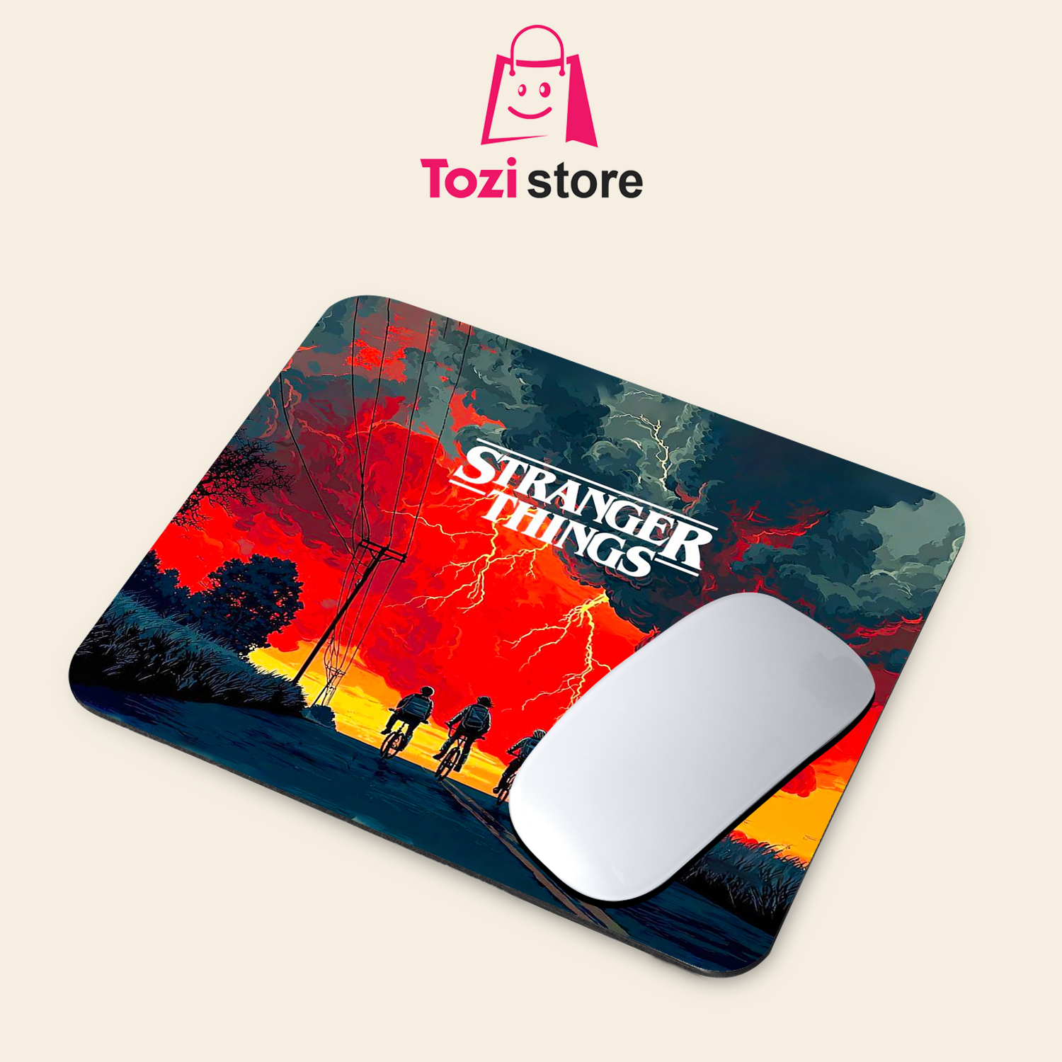 Gaming Mouse Pad Premium 8" x 6.5 Thick Non-Slip Rubber Base, Smooth Cloth Surface for Precision Control - Tozistore price in Pakistan