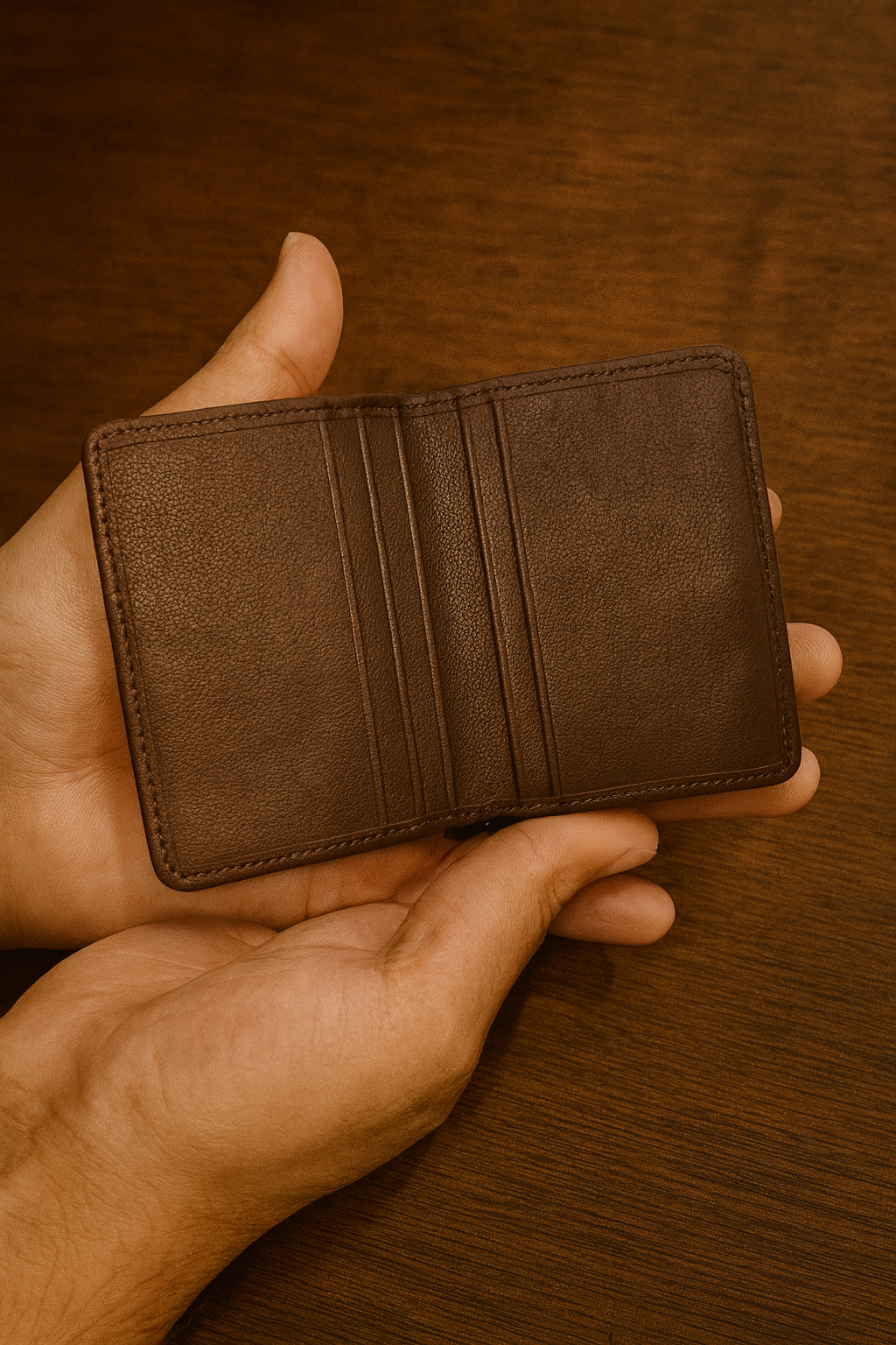 Modenzo Premium/Pure Leather Wallet for Men's Fashion ( 100% Genuine Cow Leather ) Slim & Lightweight stylish leather purse for men