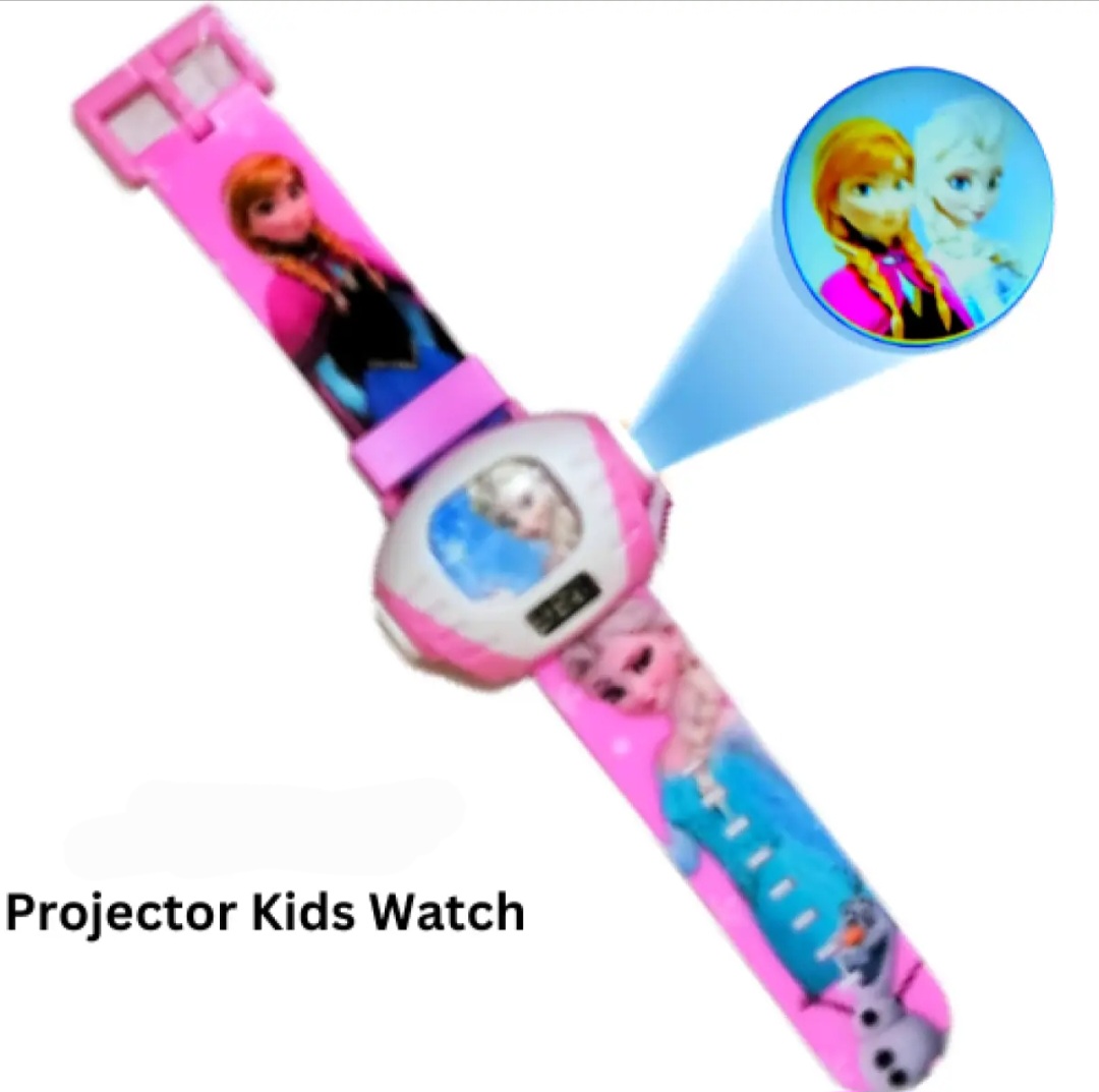 Digital Projector Wrist Watch For Girls Colors and Design May Vary