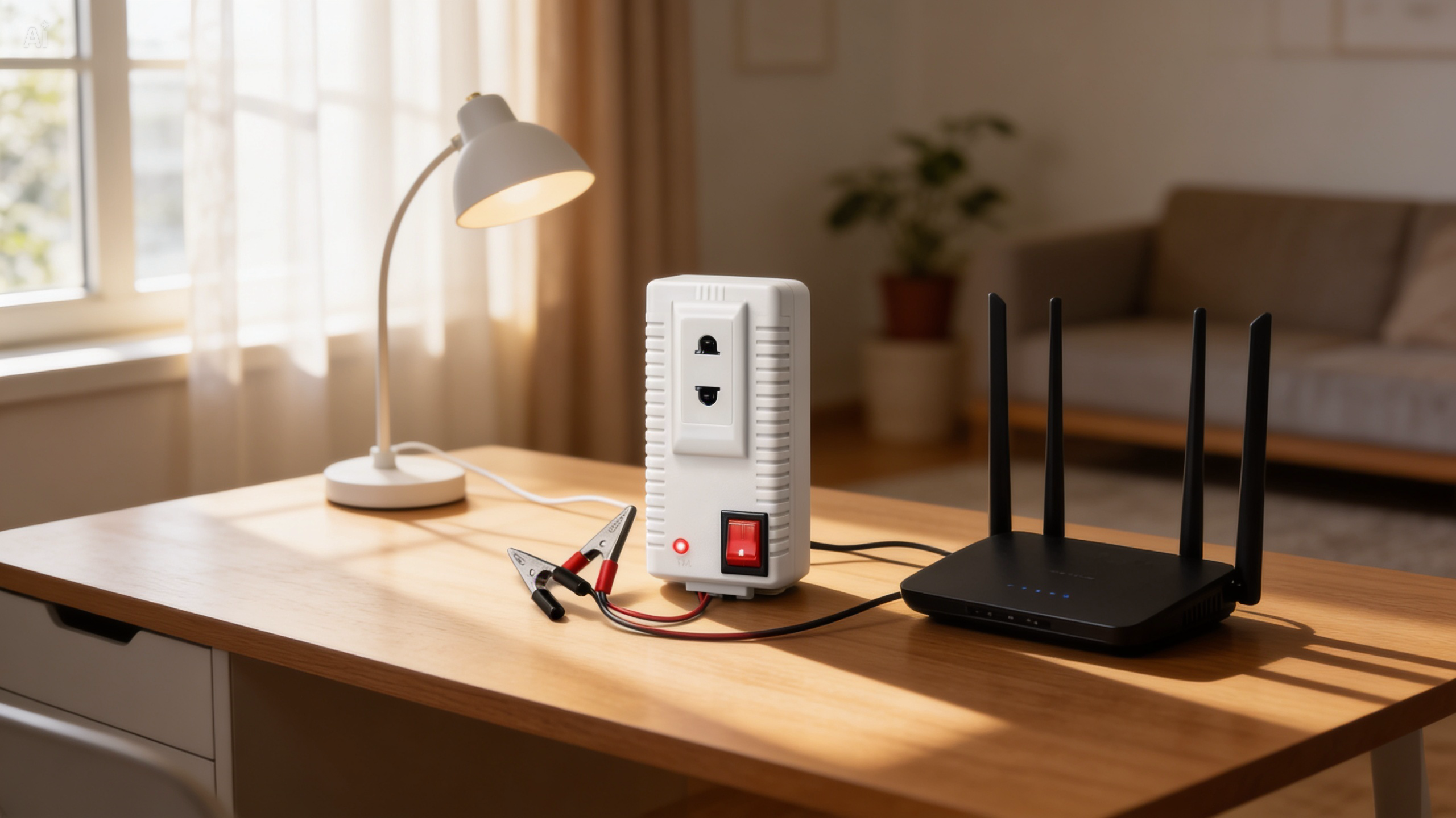 DC to AC Mini Inverter 12V to 220V 30W Portable Power Converter | Car Power Inverter with USB Output | Solar Compatible Battery Operated Inverter for Mobile Charging, Travel & Home Use