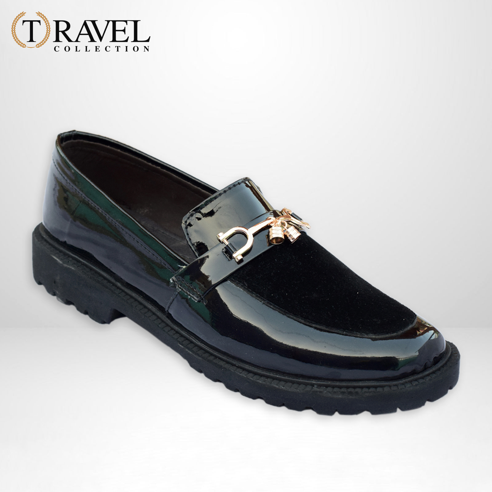 Travel Collection - Chunky Loafers Shoes - Best Quality Formal shoes for men - Black Color
