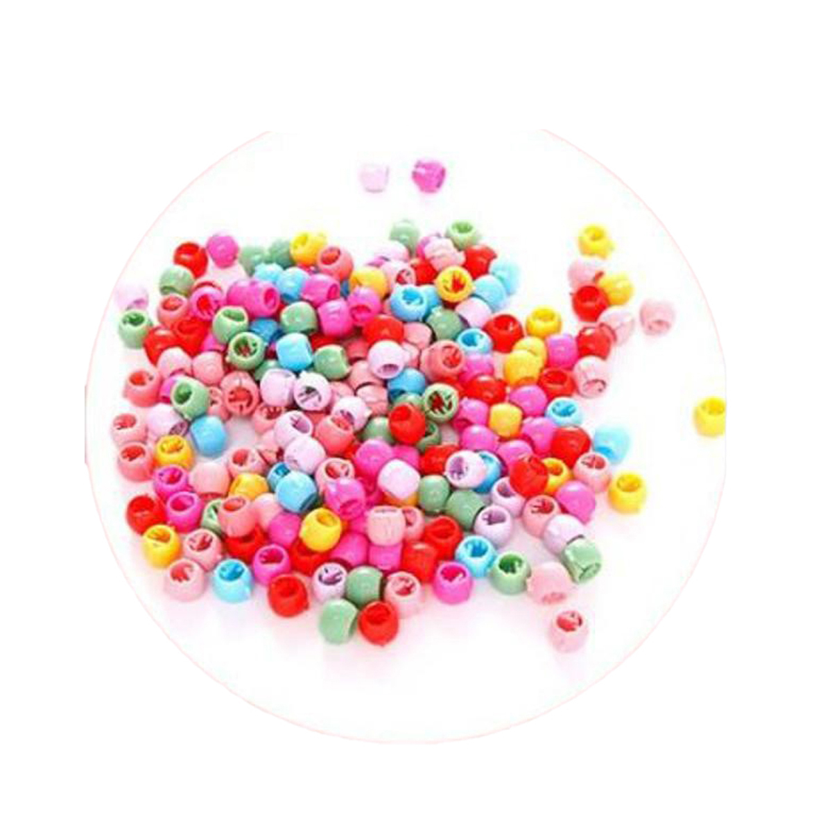 40 PCS Baby Girls Cute Candy Colors Plastic Hairpins Mini Hair Clips Hair Braids Maker Beads Headwear Hair Accessories