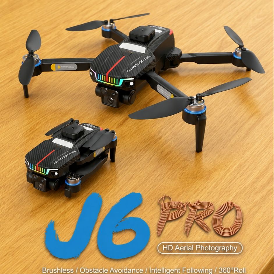 J6 Pro Camera Drone | Foldable Quadcopter | 360 Laser Obstacle Avoidance