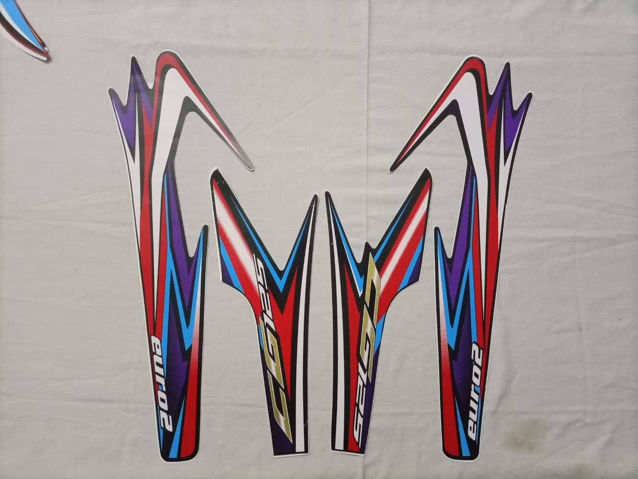 Tanki Tapa Sticker 2019 Model Honda 125 COMPLETE SET