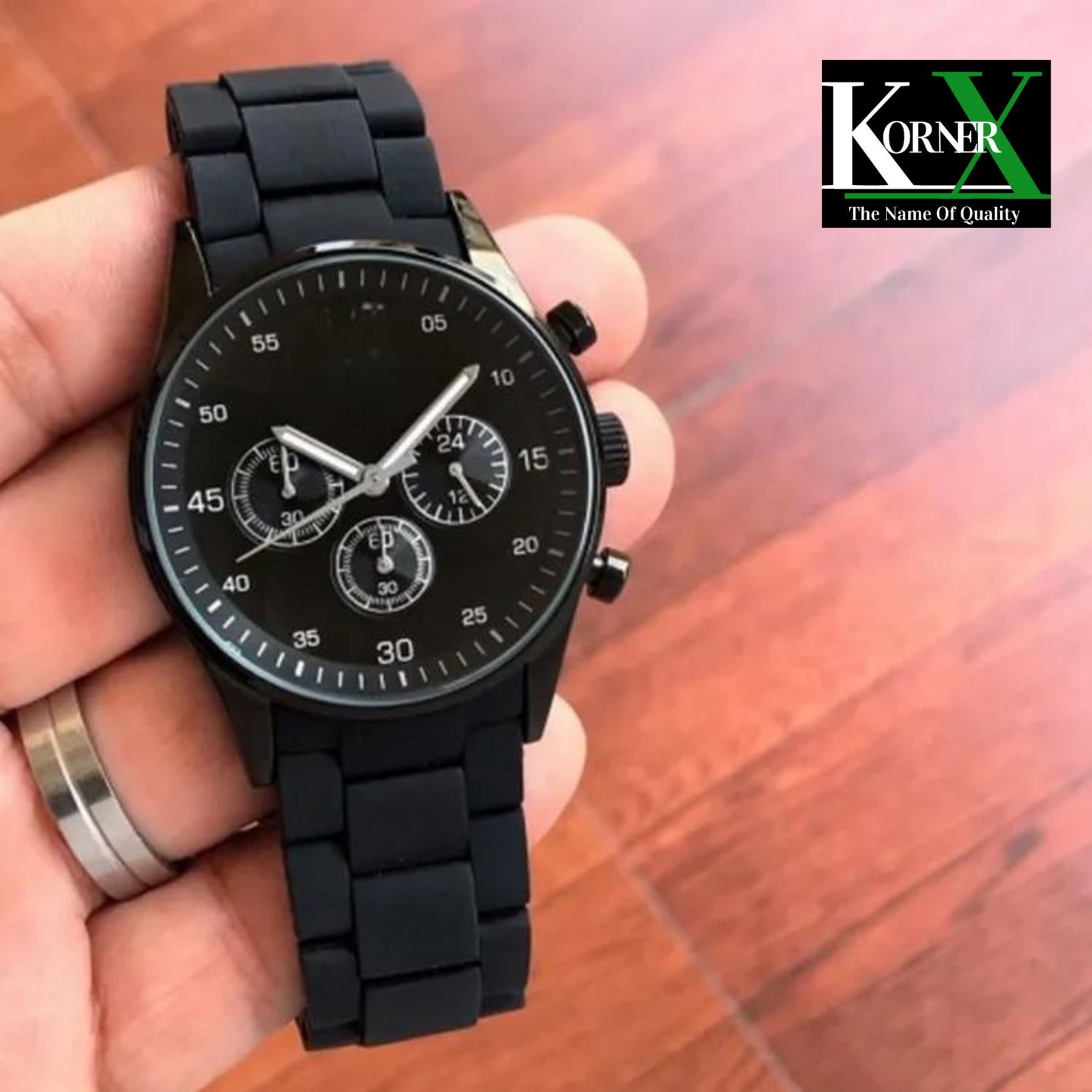 High Quality Wrist Watch For Men & Boys| Decent Wrist Rubber Strap Attractive Dial