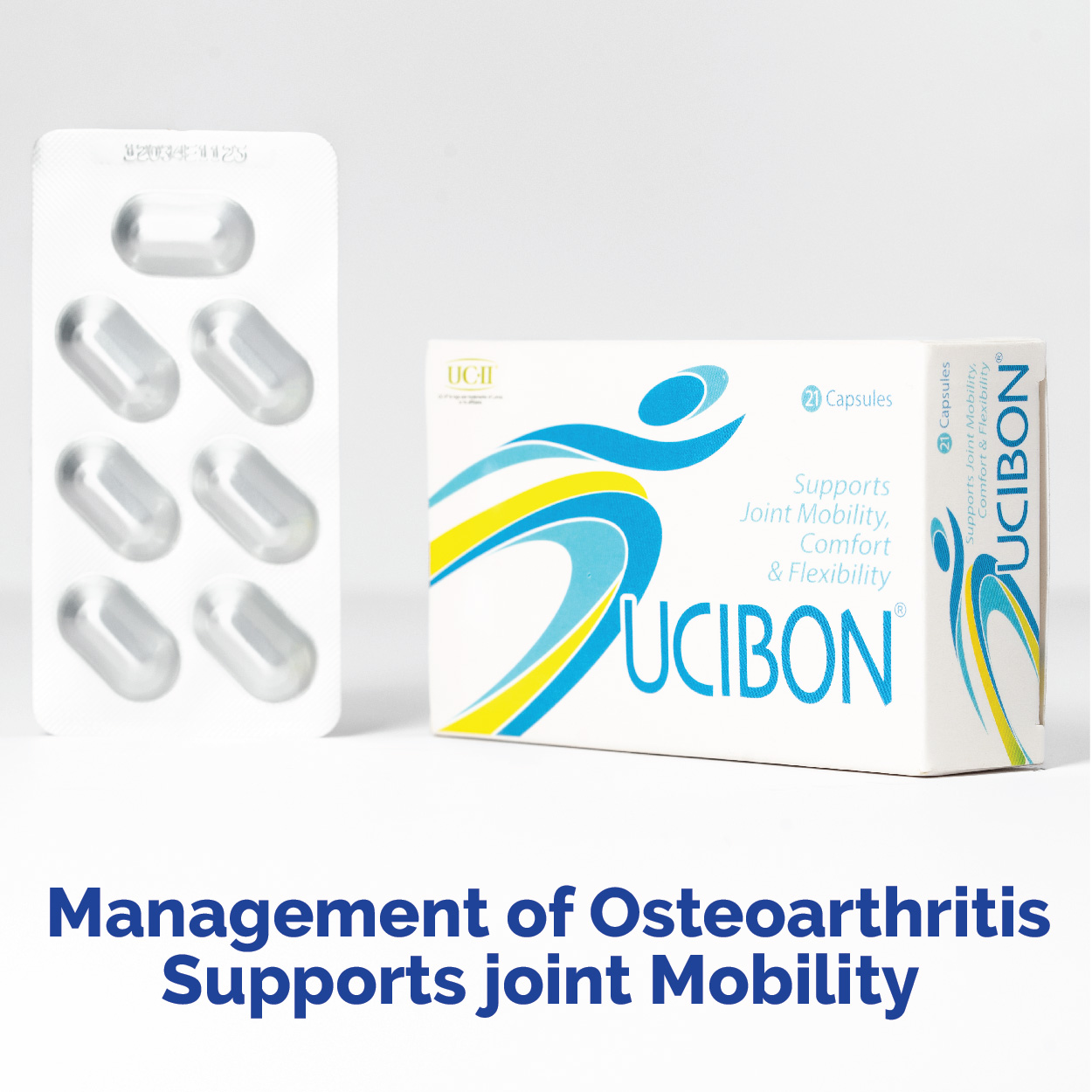 MATRIX PHARMA Ucibon Joint Pain Relief Supplement - Supports Joint Health & Flexibility - 21 Capsule - Matrix Pharma