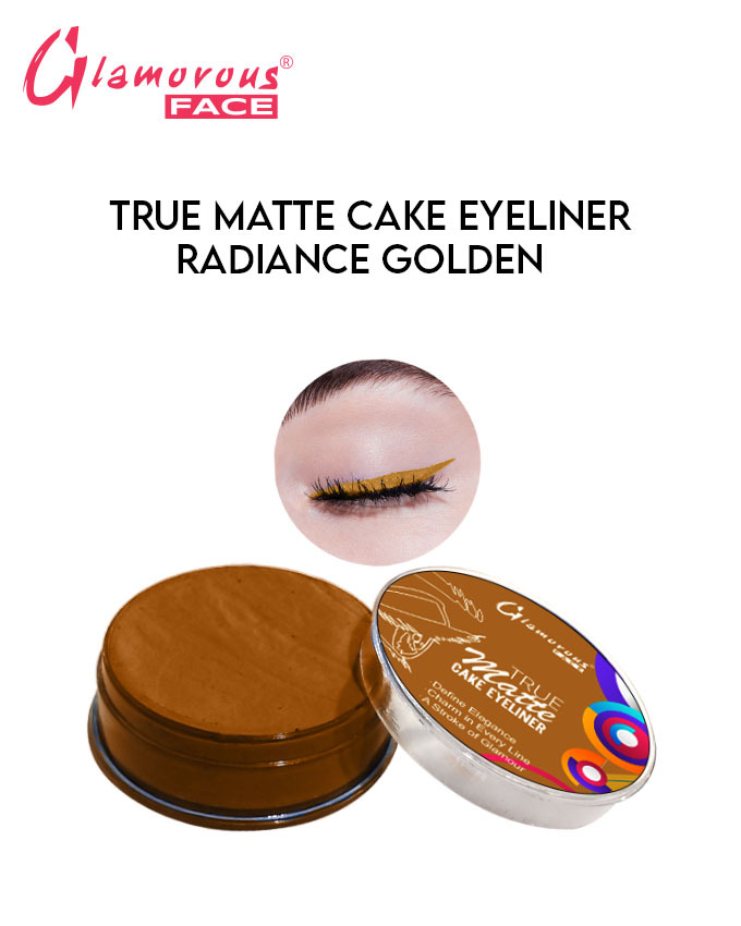 Glamorous Face Cake Eyeliner, Lasting Drama Cake Eye Liner, Blackest