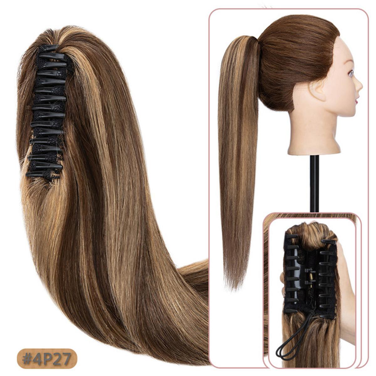 Straight catcher hair extension for girls, ponytail hair extension color striking