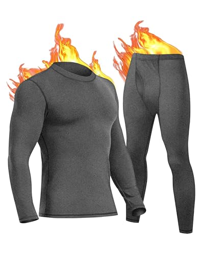 Thermal Inner Suit for Men & Women | High Quality Fleece Lined Winter Base Layer | Super Warm, Breathable & Stretchable Inner Wear | High Quality Thermal Fleece Winter Inner Suit for Men and Women, Super Warm and Stylish Innerwear | HUGE