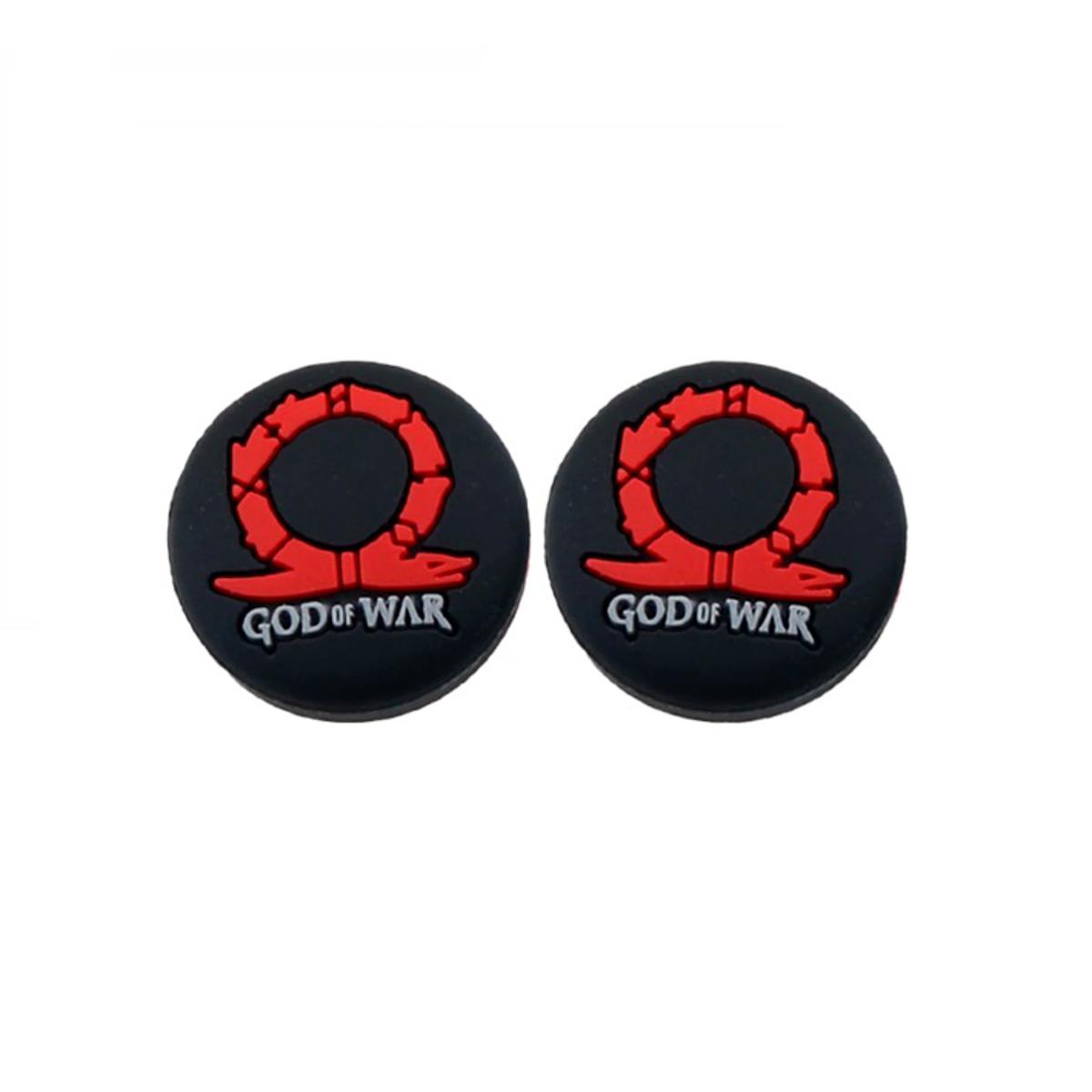 2pcs God of War Thumb Grips Analog Stick Controllers Cap Covers For PS5 PS4 Xbox Series X & One