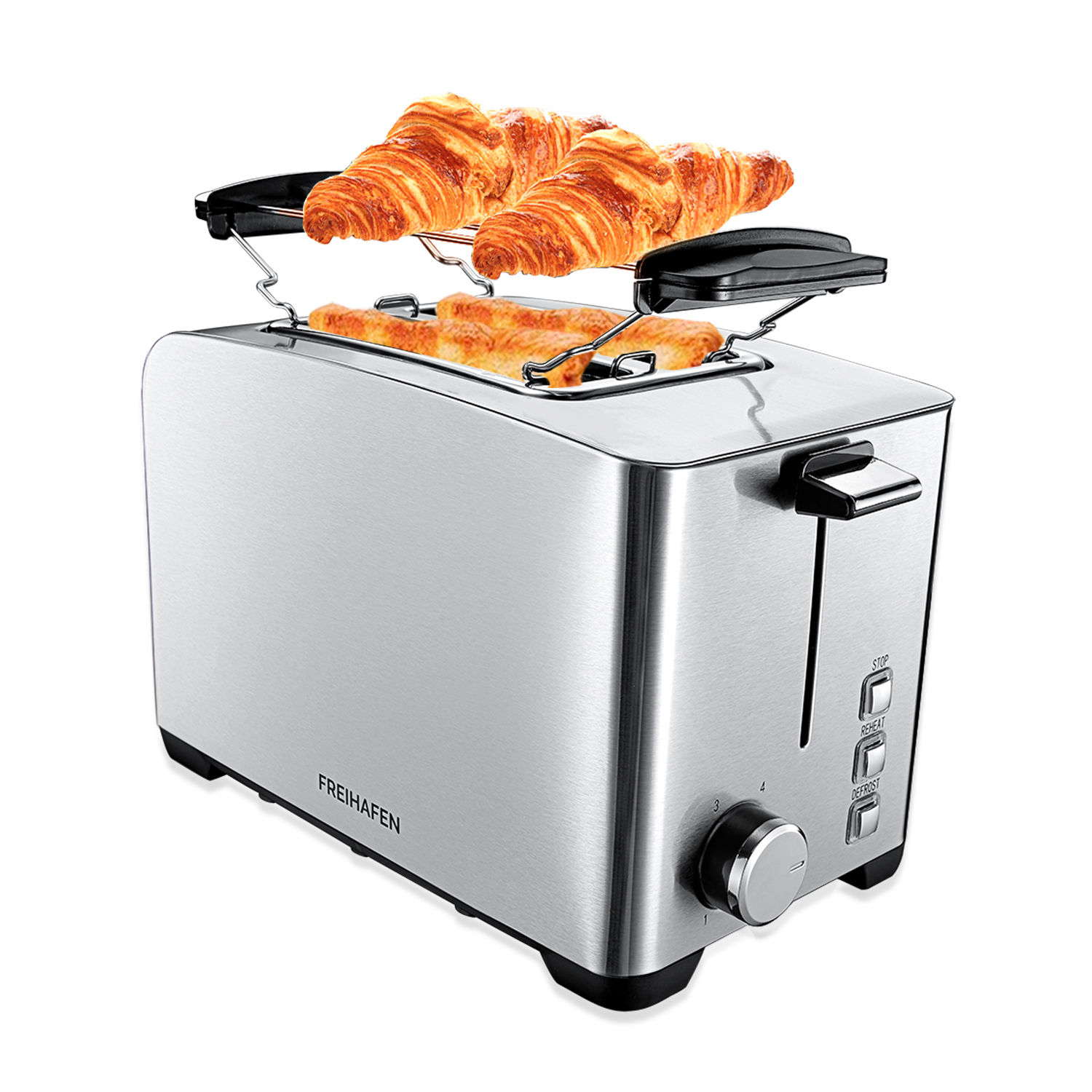 GERMANY BREAD TOASTER WITH BUN HEATING 2 SLICE WITH REHEAT, DEFROST