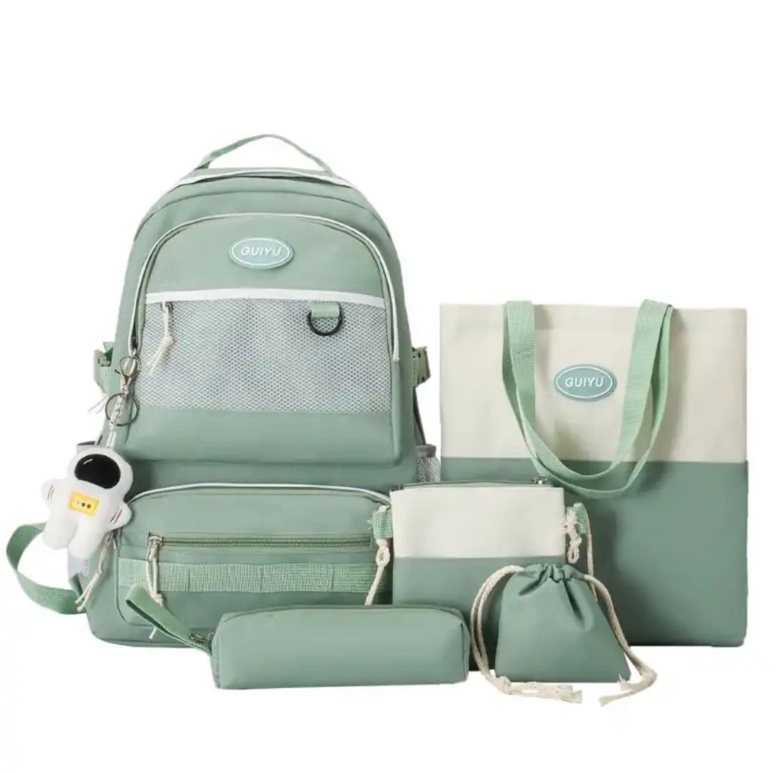 4Pcs Women School Backpacks Schoolbag Daisy Canvas For Teenagers Girls ...
