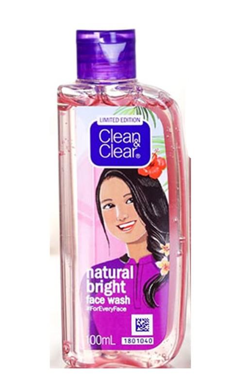 clean and clear natural bright face wash limited edition
