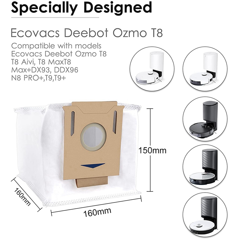 Vacuum Dust Bags For Ecovacs Deebot Ozmo T8 T9 N8 Series Dx93 Ddx96 日本最大の