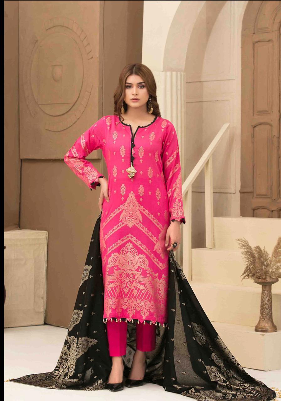 jacquard lawn dress