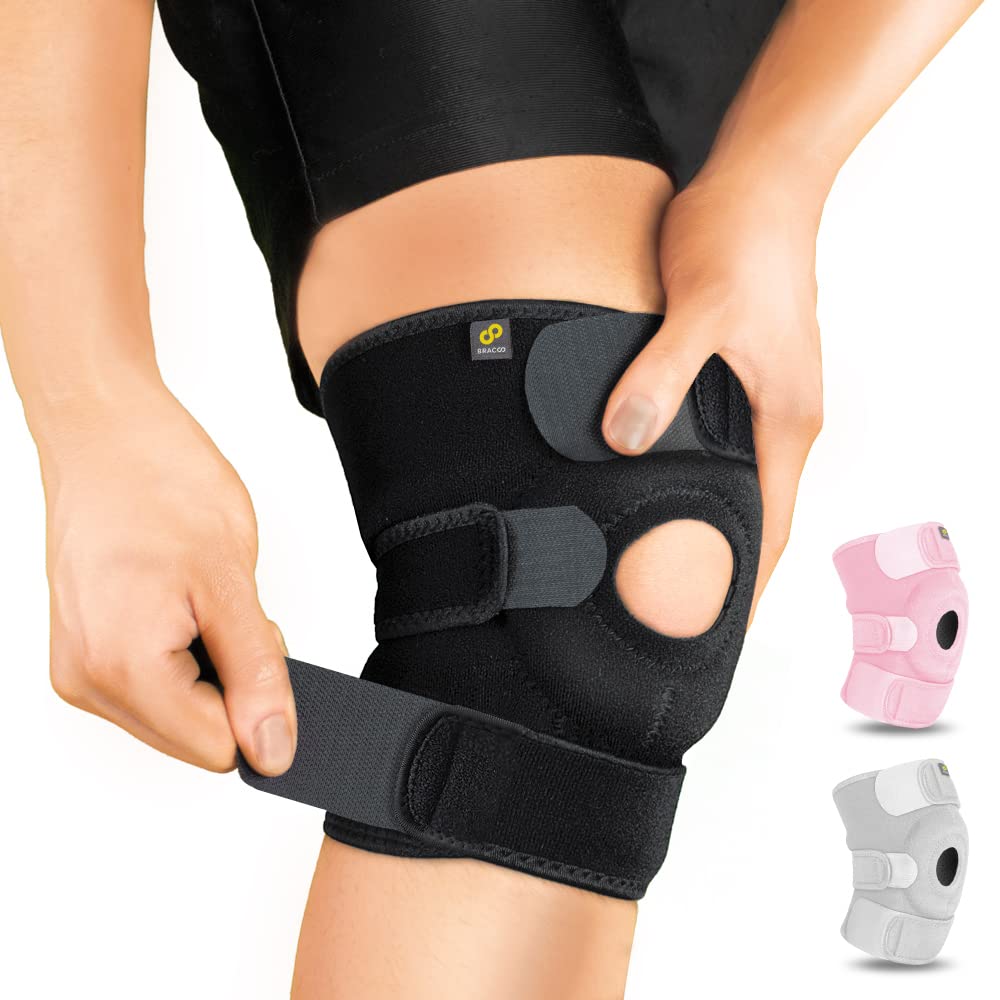 PREMIUM Top Quality Knee Supporter both for men women girls boys Adjustable Nylon Elastic Pad Sports Gear Joint Stabilizer Wrap Fitness Training Jogging Running Gym Exercise Cycling Volleyball Lightweight Durable Ergonomic Unisex Men Women Protection