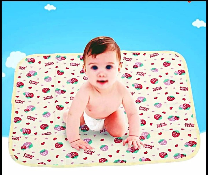 (Pack Of 4) Large Size Baby Crib Sheet 100% Cotton Woven Chevron