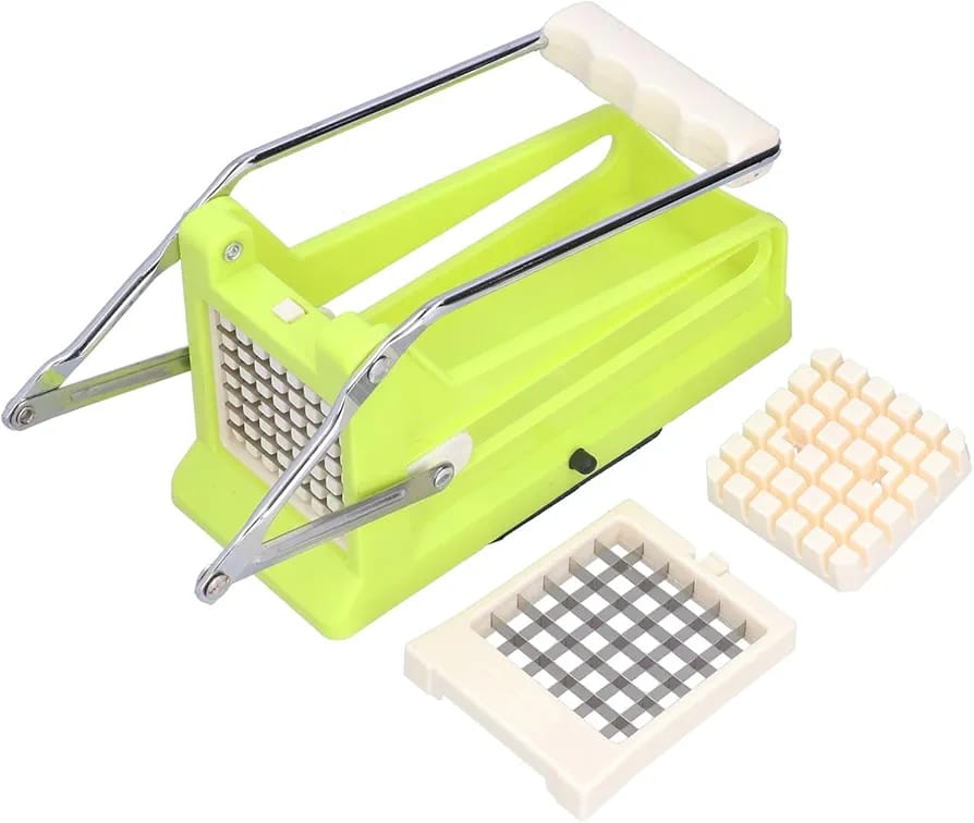Techmanistan French Fries Cutter with 2 Interchangeable Blades, Potato ...