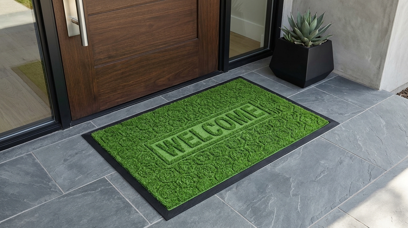 Artificial AntSlip Grass Rug Grass Mat (60 x 40 CM) Indoor/Outdoor Green Lawn Carpet Synthetic Grass Mat for Pet Landscape Patio 10 MM.