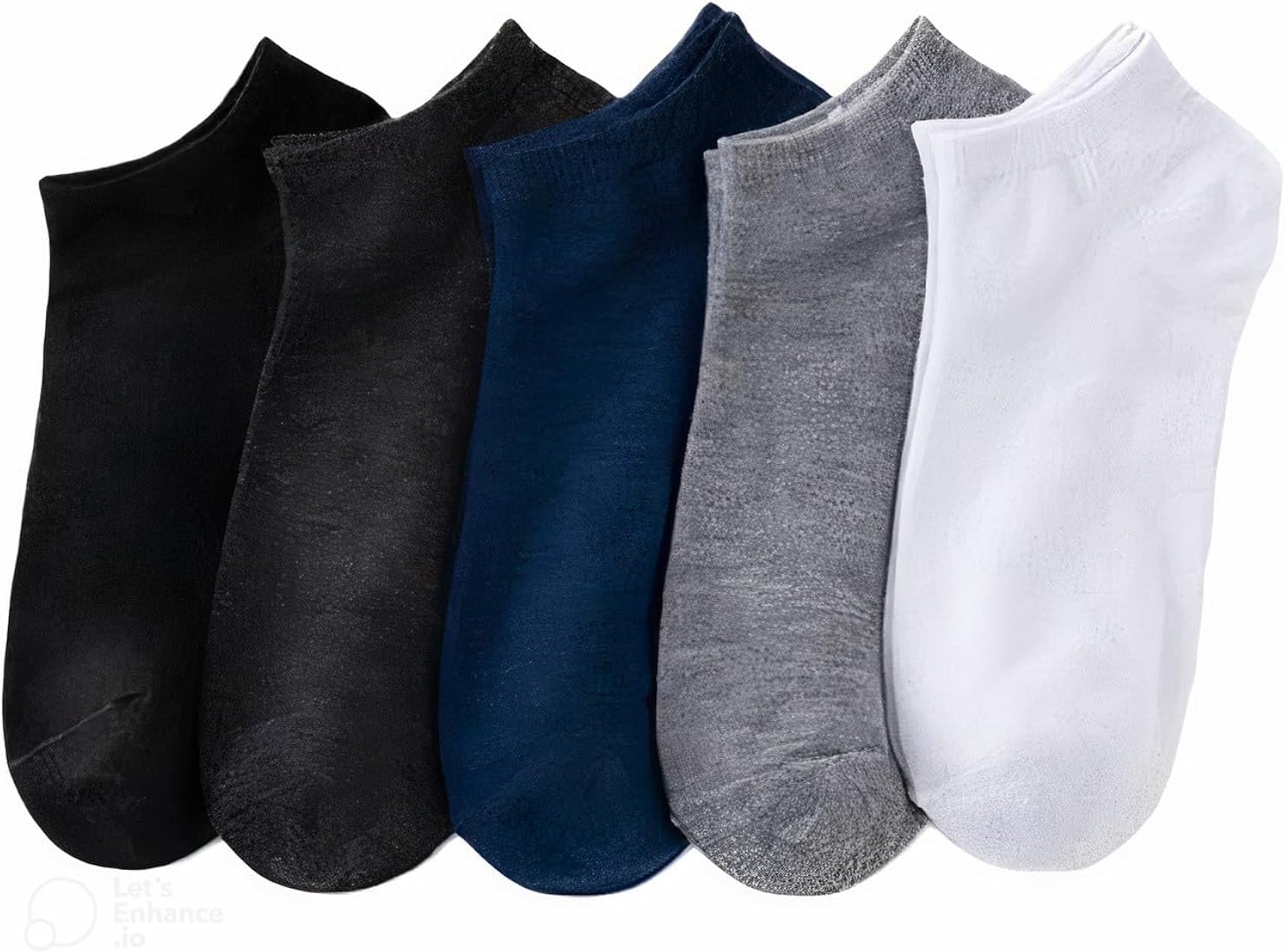 1,3,6,12 pairs Plain Ankle Socks