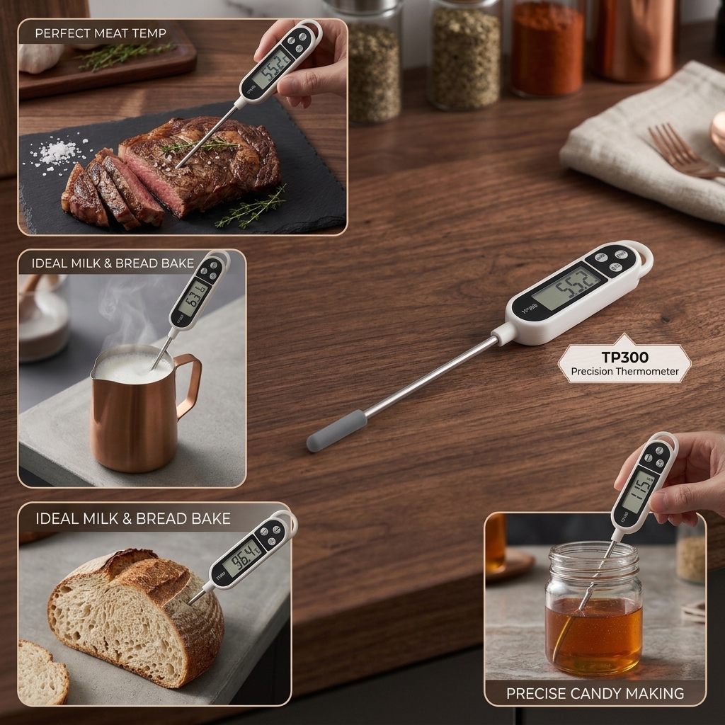 Food Thermometer TP300 Digital Kitchen Thermometer For Meat Cooking Food Probe BBQ Electronic Oven Kitchen Tools