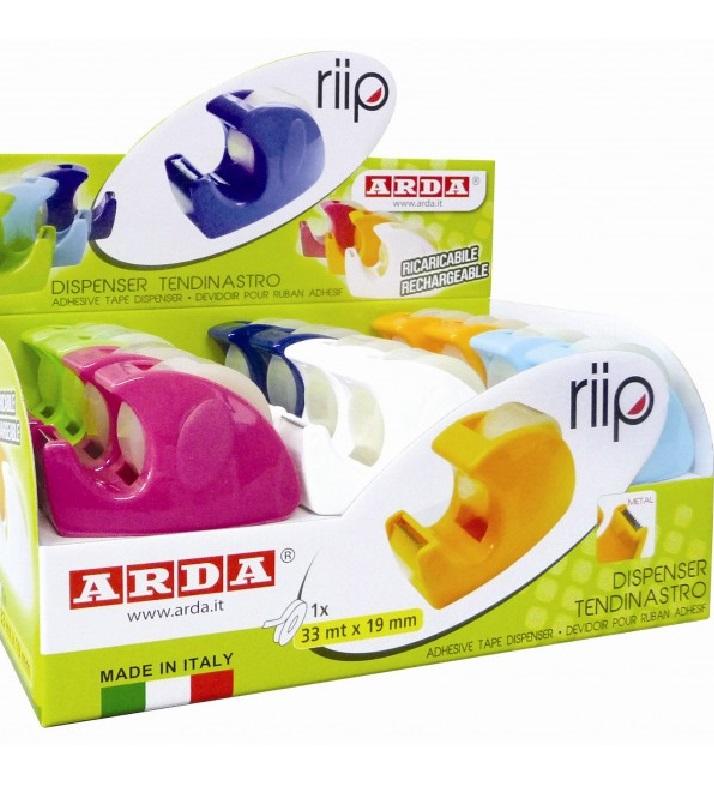 Adhesive Tape 19mm X 33 Meter With Riip Arda Dispenser Made In Italy