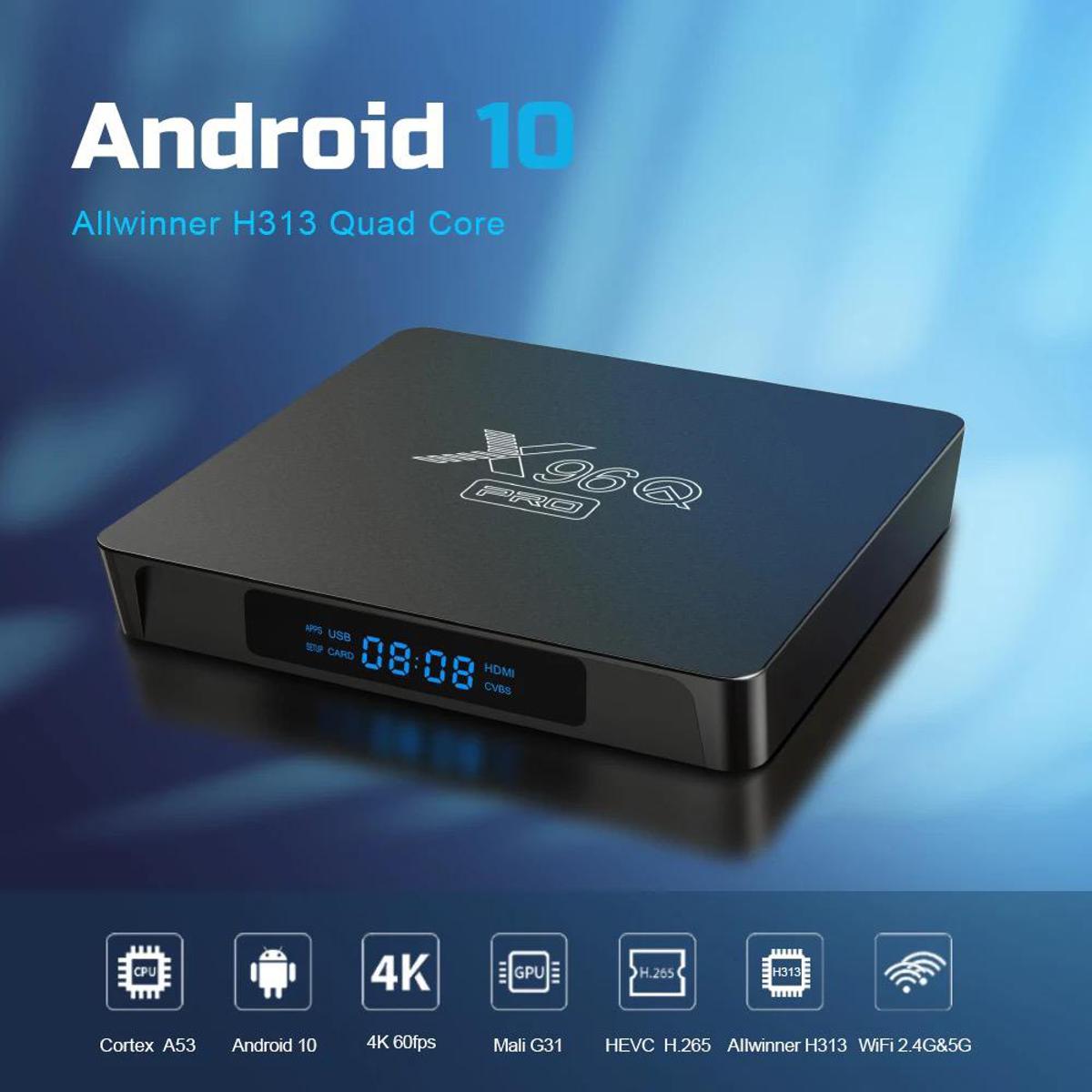 X96Q PRO - 4GB / 32GB - New Latest Model - Android 10 TV Box