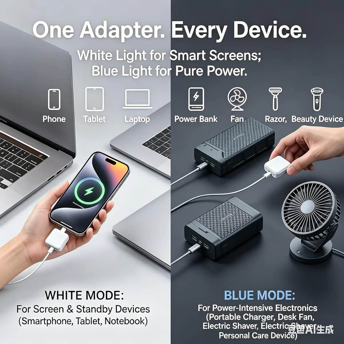 Smart Charging Protector 140W USB-C Auto Stop Charger Adapter | Automatic Charging Stopper for Phone, Tablet, Laptop & Power Bank